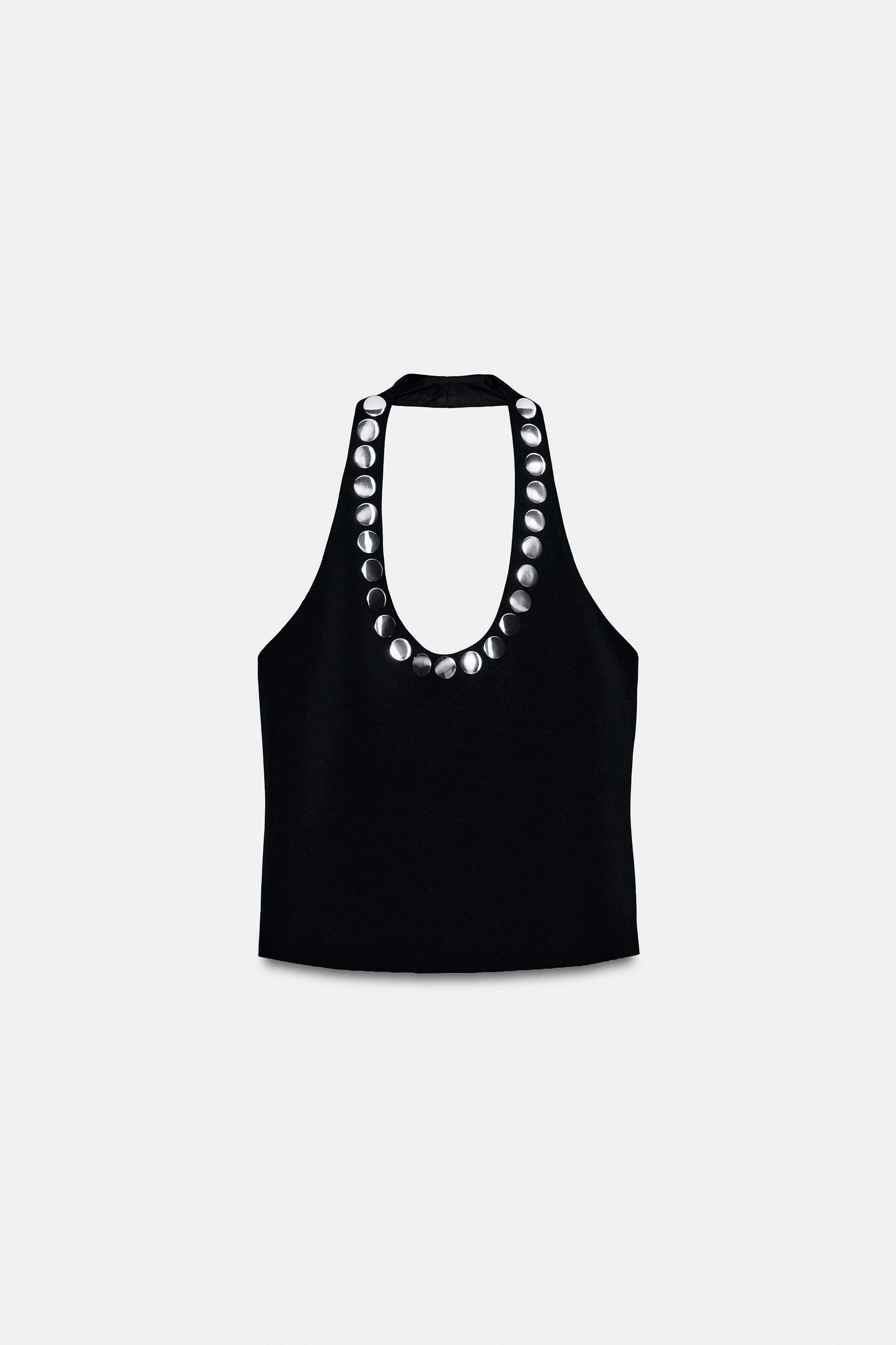 TOP HALTER CLOUTÉ